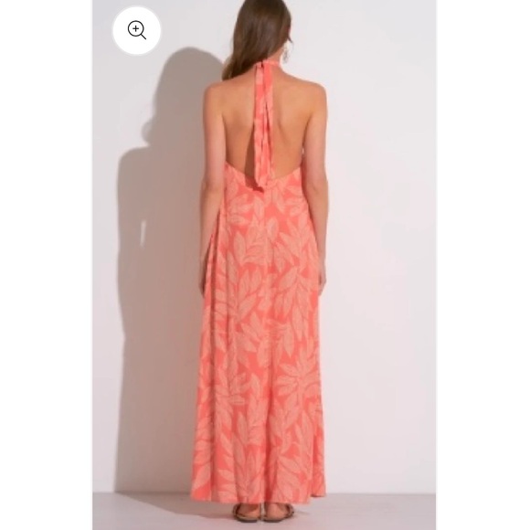 Elan Coral Halter maxi dress NWT - Picture 3 of 10